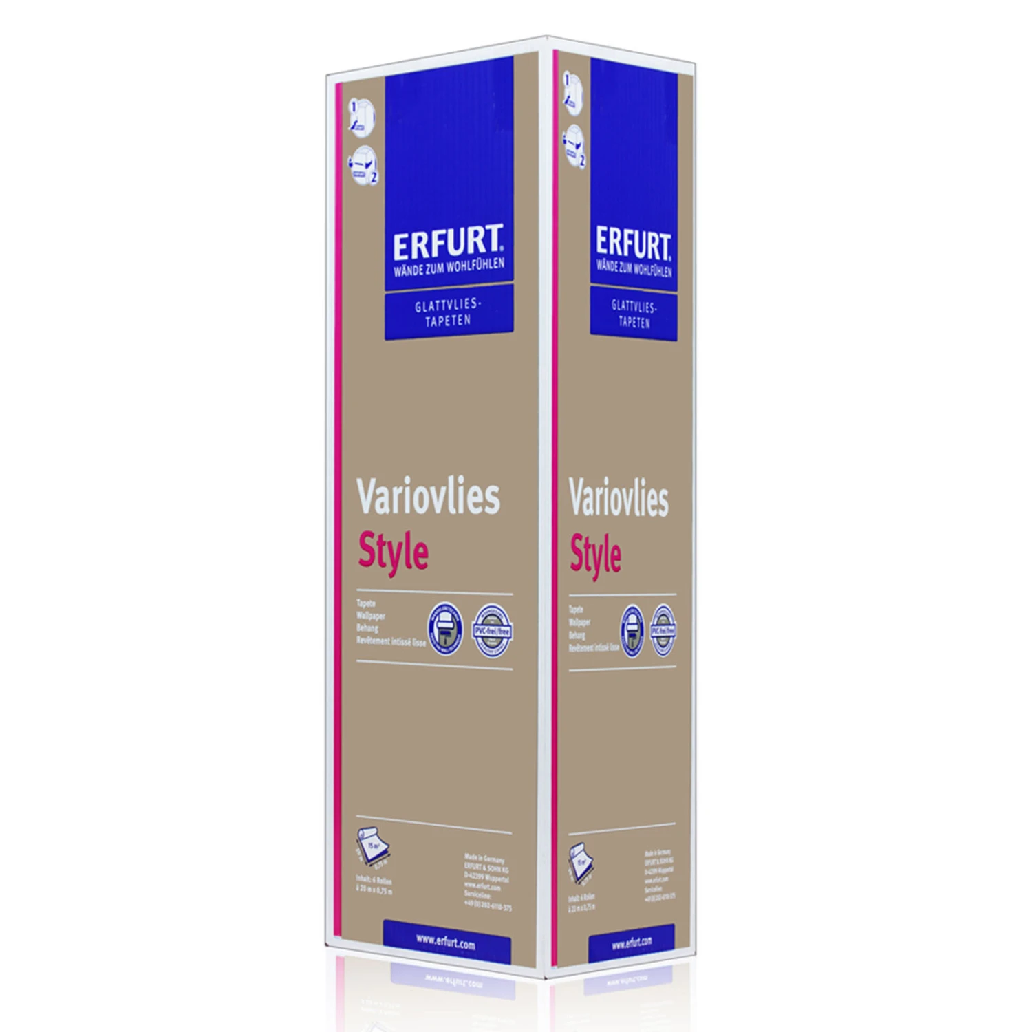 6 Rollen Erfurt Variovlies Style Tapete Glattvlies 90m² 7 6 Rollen Erfurt Variovlies Style Tapete Glattvlies 90m² – Bild 5