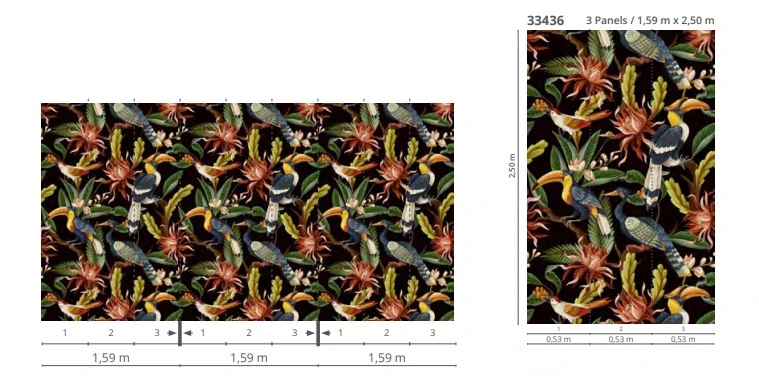 Fototapete Floral Glööckler Tapete Vögel Pflanzen 33436 5 Fototapete Floral Glööckler Tapete Vögel Pflanzen 33436 – Bild 3