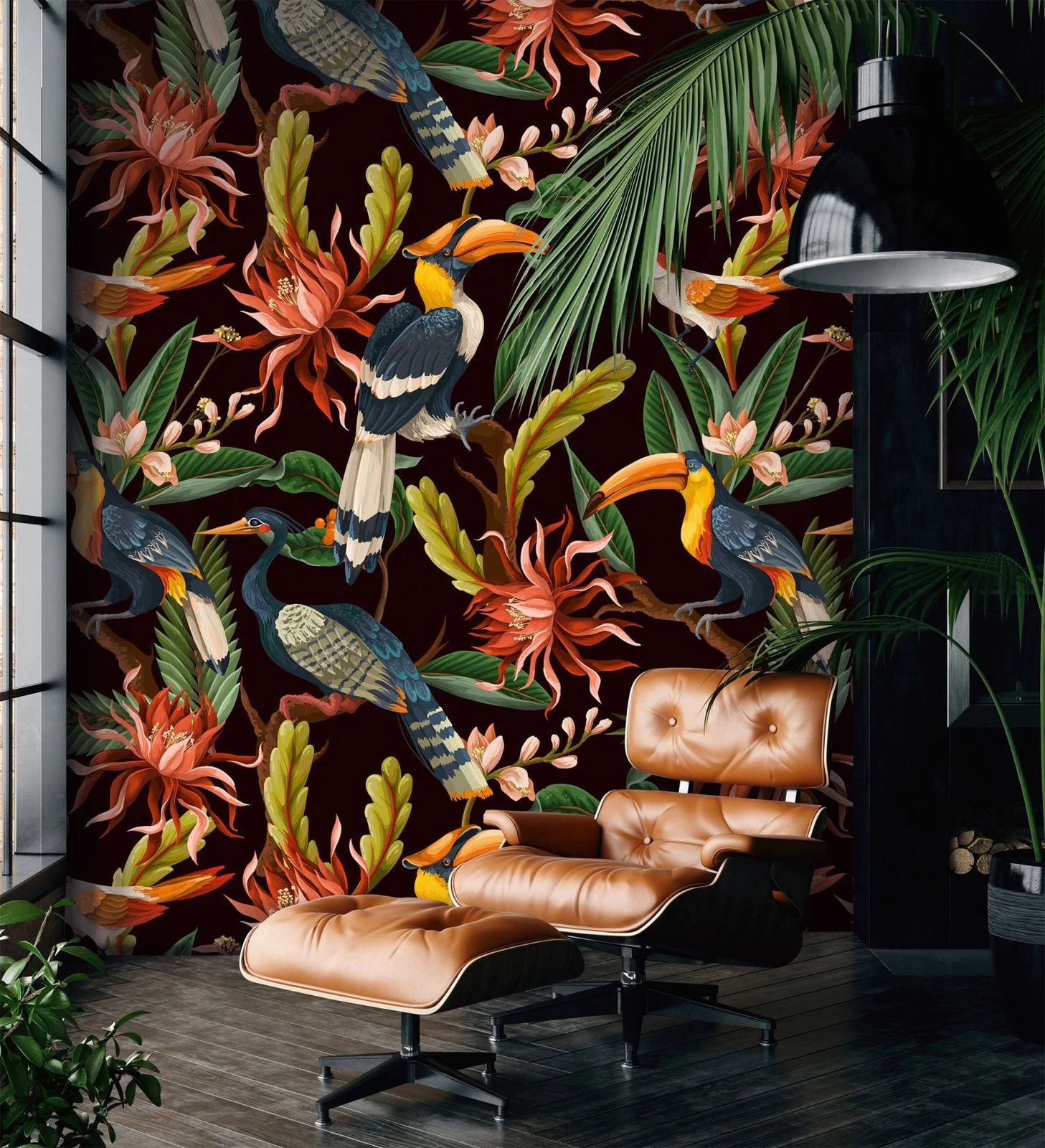 Fototapete Floral Glööckler Tapete Vögel Pflanzen 33436 3 Fototapete Floral Glööckler Tapete Vögel Pflanzen 33436