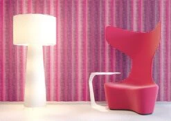 Mac Stopa Tapete Grafisch Retro Streifen Pink 32727-3 -Tapetengeschäft Mac Stopa Tapete Grafisch Retro Streifen pink 32 2