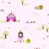 A.S. Creation Tapete Kinder Prinzessin Schloss Rosa Pink Metallic 35852-1 -Tapetengeschäft Tapete Kinder Prinzessin Schloss rosa pink Metal 1