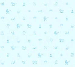 A.S. Creation Tapete Kinder Spielsachen Spielzeug Hellblau 35854-2