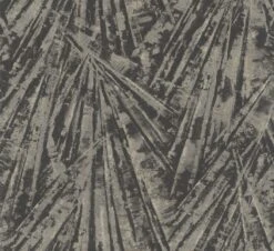 Papis Loveday Tapete 86716 Palmblätter Schwarz Gold -Tapetengeschäft Tapete Papis Loveday Schwarz Gold Blattmuster 86716 63213071