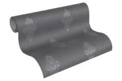 Tapete Textil Ornamente Anthrazit Architects Paper 31946-4 -Tapetengeschäft Tapete Textil Ornamente anthrazit Architects Pap 1