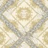 Versace Home Tapete Zebra Beige-gold Glanz 34904-2 -Tapetengeschäft Tapete Versace Home Zebra Ornamente beigegold Met