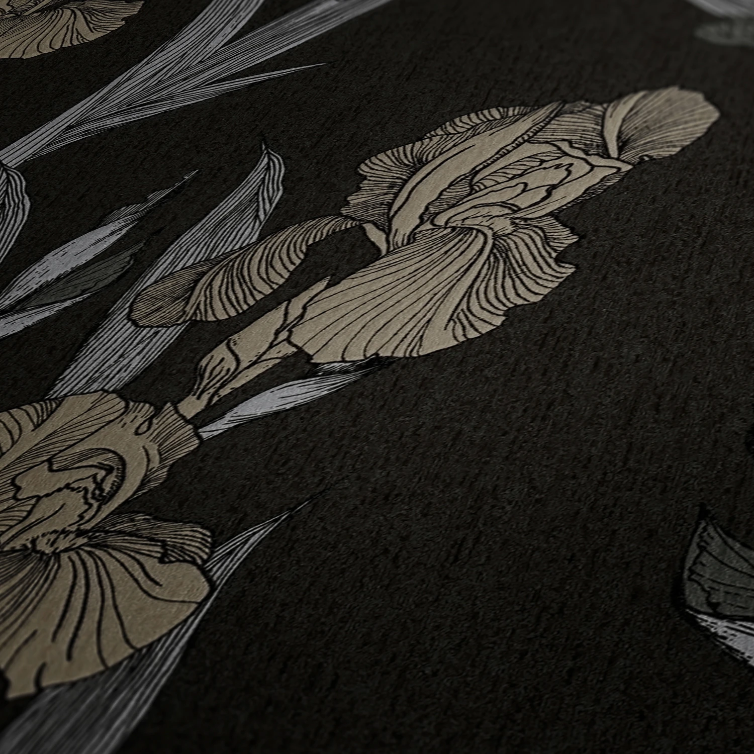 A.S. Creation Tapete Vlies 37526-1 Floral Schwarz Grau Braun 5 A.S. Creation Tapete Vlies 37526-1 Floral Schwarz Grau Braun – Bild 3