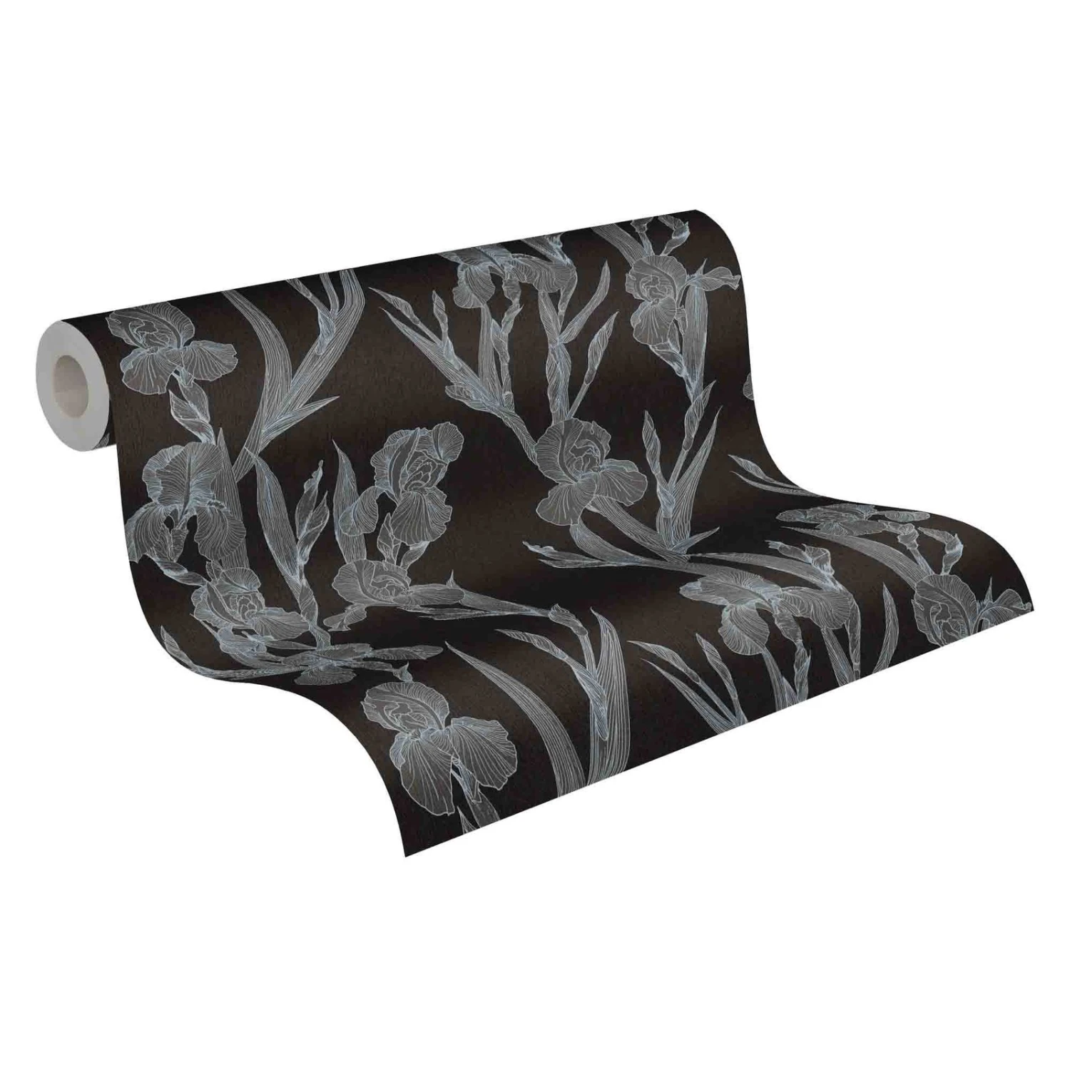 A.S. Creation Tapete Vlies 37526-2 Floral Schwarz Grau 3 A.S. Creation Tapete Vlies 37526-2 Floral Schwarz Grau