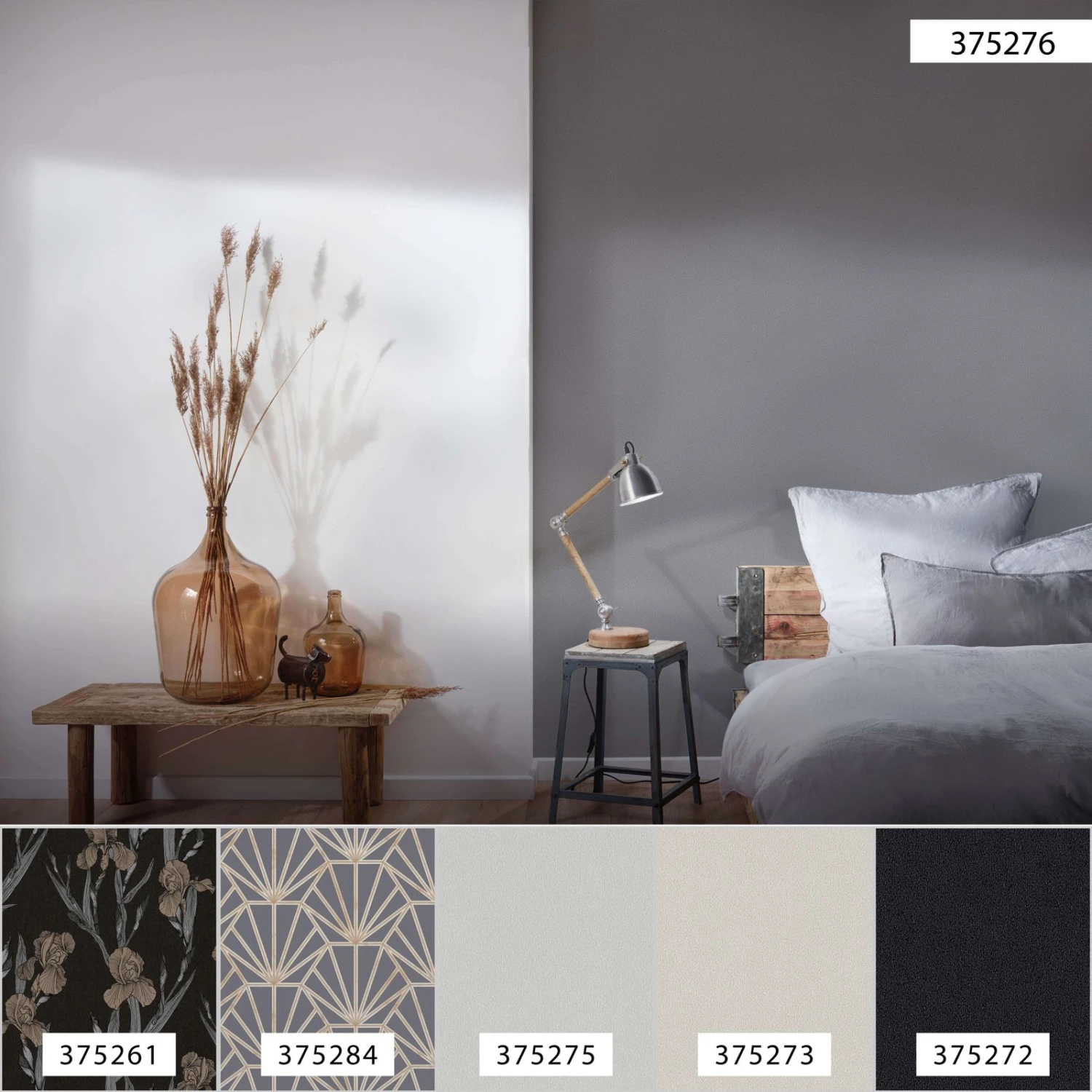 A.S. Creation Tapete Vlies 37527-6 Meliert Einfarbig Dunkelgrau 9 A.S. Creation Tapete Vlies 37527-6 Meliert Einfarbig Dunkelgrau – Bild 7