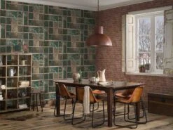 A.S. Creation Tapete Vlies 37740-1 Gitter Floral Schwarz Orange Blau -Tapetengeschäft Tapete Vlies 37740 1 Gitter Floral schwarz orange blau 63205773