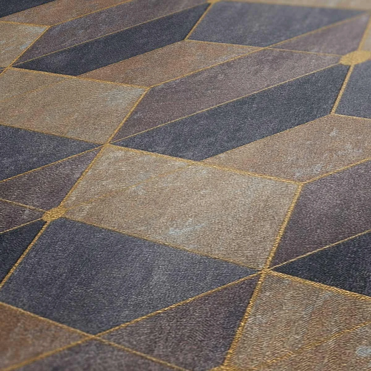 Tapete Vlies 3D-Effekt Grafisch Beige Gold 38202-2 5 Tapete Vlies 3D-Effekt Grafisch Beige Gold 38202-2 – Bild 3