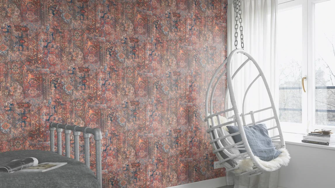 Barbara Home Vliestapete Musterteppich Pink Bunt 536539 6 Barbara Home Vliestapete Musterteppich Pink Bunt 536539 – Bild 4