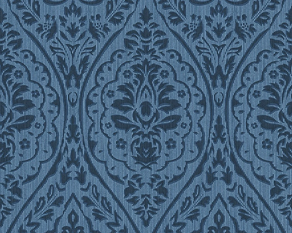 Tapete Vlies Barock Blau Tessuto 96195-8 3 Tapete Vlies Barock Blau Tessuto 96195-8