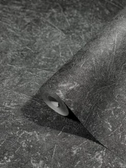 Tapete Vlies Beton-Optik Struktur Metallic Schwarz 32818 -Tapetengeschäft Tapete Vlies Beton Optik Struktur Metallic schwarz 32818 63207658 6