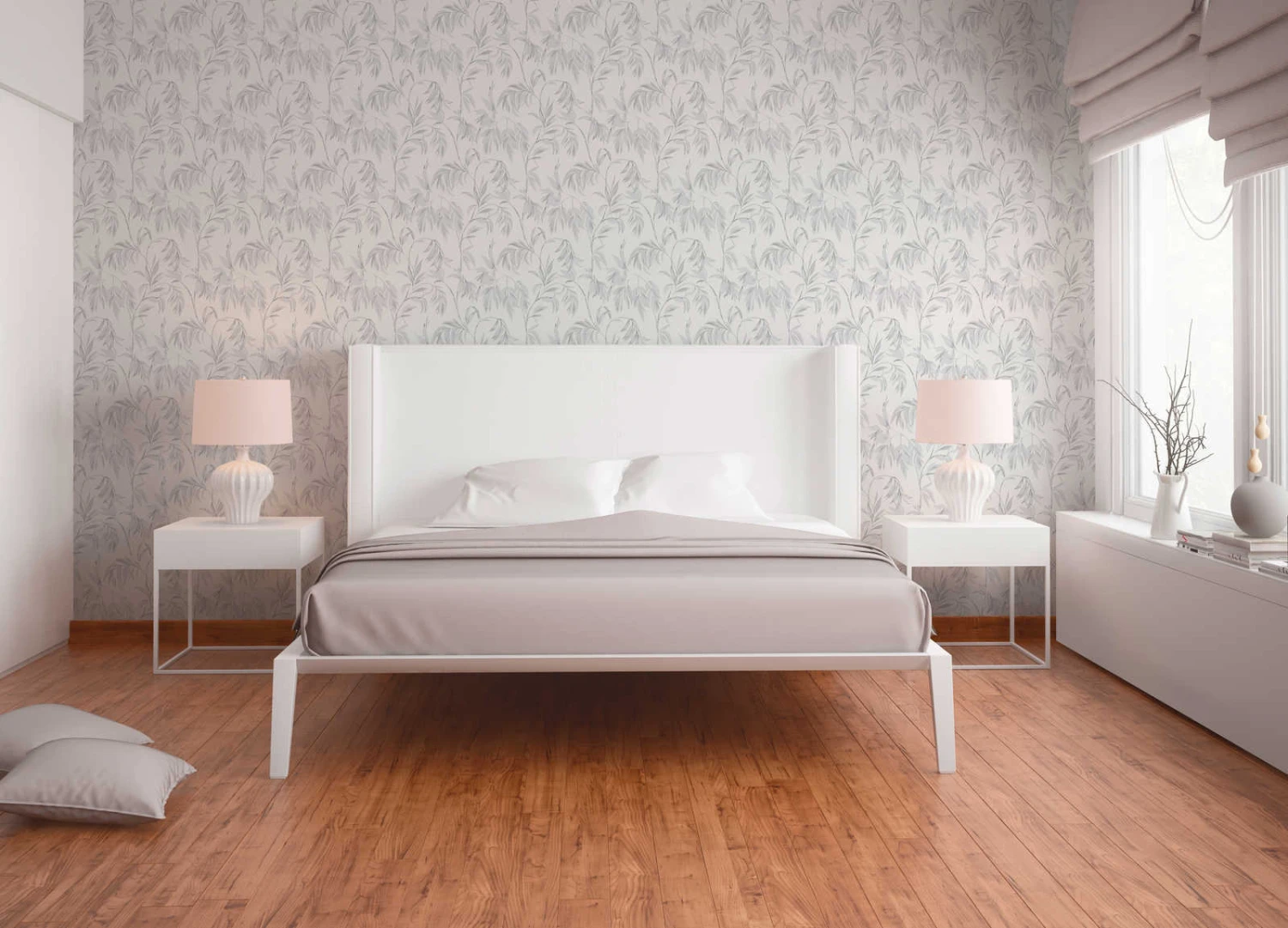 A.S. Creation Tapete Vlies Blätter Floral Weiß Grau Attractive 37830-2 6 A.S. Creation Tapete Vlies Blätter Floral Weiß Grau Attractive 37830-2 – Bild 4
