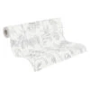 A.S. Creation Tapete Vlies Blätter Floral Weiß Grau Attractive 37830-2 -Tapetengeschäft Tapete Vlies Blaetter Floral weiss grau Attractive 37830 2 63207797 2