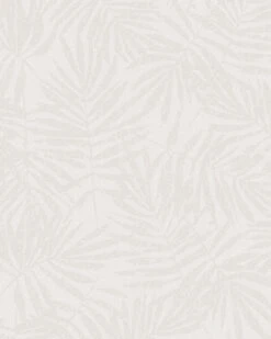 Tapete Vlies Blätter Creme-weiß Metallic 31315