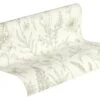 Tapete Vlies Blätter Weiß Grün Glitzer Jette 37363-5 -Tapetengeschäft Tapete Vlies Blaetter weiss gruen Glitzer Jette 37363 5 63202234 1