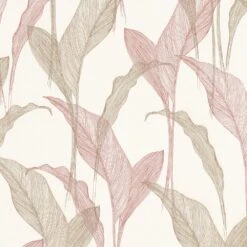 Tapete Vlies ELLE Blätter Floral Rosa Glitzer 10207-05 -Tapetengeschäft Tapete Vlies ELLE Blaetter Floral rosa Glitzer 10207 05 63210336 3