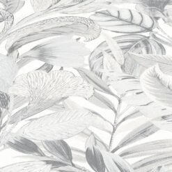 Tapete Vlies ELLE Blumen Floral Grau Weiß 10202-10 -Tapetengeschäft Tapete Vlies ELLE Blumen Floral grau weiss 10202 10 63210328 2