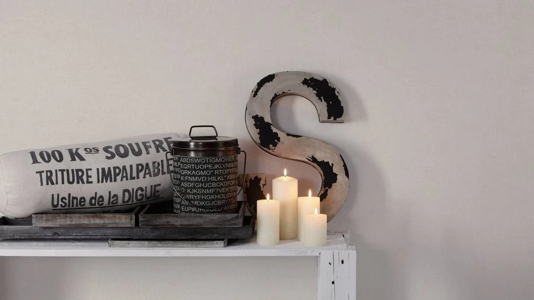 Tapete Vlies Einfarbig Barock Cremegrau 36720-3 4 Tapete Vlies Einfarbig Barock Cremegrau 36720-3 – Bild 2