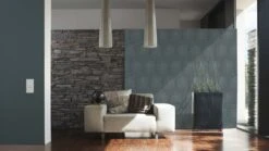 Vlies Tapete Streifen Uni Blau Architects Paper 33370-1 -Tapetengeschäft Tapete Vlies Einfarbig Meliert blau Architects P 1