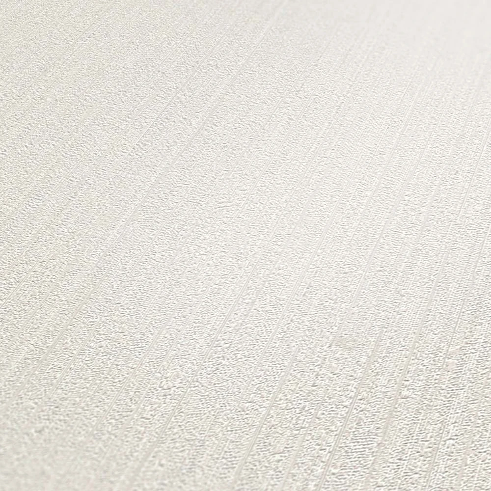 Tapete Vlies Einfarbig Streifen Creme-weiß 38098-8 5 Tapete Vlies Einfarbig Streifen Creme-weiß 38098-8 – Bild 3