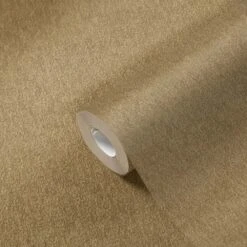 Tapete Vlies Einfarbig Struktur Glitzer Gold 38097-7