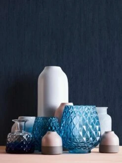 Tapete Vlies Einfarbig Meliert Grau-blau Jette 37337-7 -Tapetengeschäft Tapete Vlies Einfarbig meliert grau blau Jette 37337 7 63202229 3