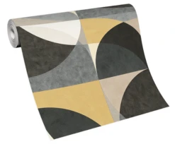 Tapete Vlies Elle Grafik Kreise Schwarz Blau 10150-15 -Tapetengeschäft Tapete Vlies Elle Grafik Kreise schwarz blau 10150 15 63206992