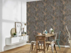 Tapete Vlies Floral Blumen Braun Grau Beige 37751-9 -Tapetengeschäft Tapete Vlies Floral Blumen braun grau beige 37751 9 63208245 4