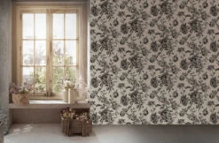 A.S. Creation Tapete Vlies Floral Rosen Grau-beige Schwarz 38700-2 -Tapetengeschäft Tapete Vlies Floral Rosen grau beige schwarz 38700 2 63211213 3