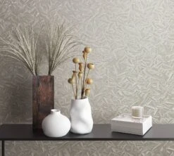 Tapete Vlies Glööckler Blätter Floral Weiss Beige 33412