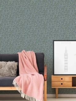 Tapete Vlies Holz-Optik Blau Jungle Chic 37706-3 -Tapetengeschäft Tapete Vlies Holz Optik blau Jungle Chic 37706 3 63208364 4