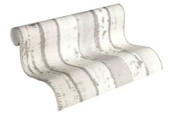 Tapete Vlies Holzbrett Used Look Grau Weiß 30258-3 -Tapetengeschäft Tapete Vlies Holzbrett Used Look grau weiss 3025 1