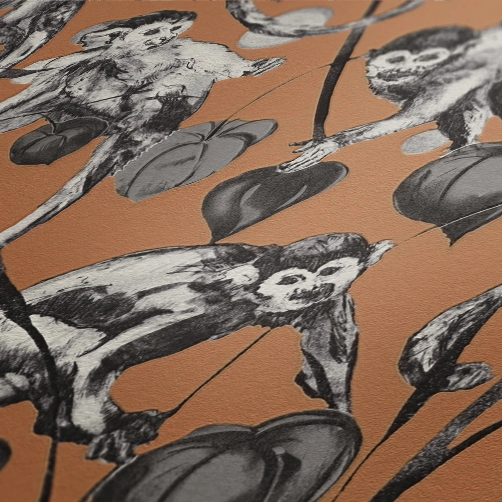 A.S. Creation Tapete Vlies Michalsky Dschungel Affen Orange 37982-4 5 A.S. Creation Tapete Vlies Michalsky Dschungel Affen Orange 37982-4 – Bild 3