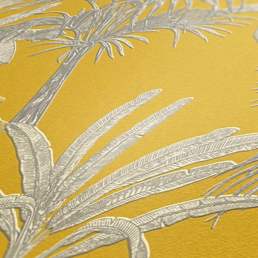 A.S. Creation Tapete Vlies Michalsky Floral Palmen Gelb Grau 37983-3 6 A.S. Creation Tapete Vlies Michalsky Floral Palmen Gelb Grau 37983-3 – Bild 4