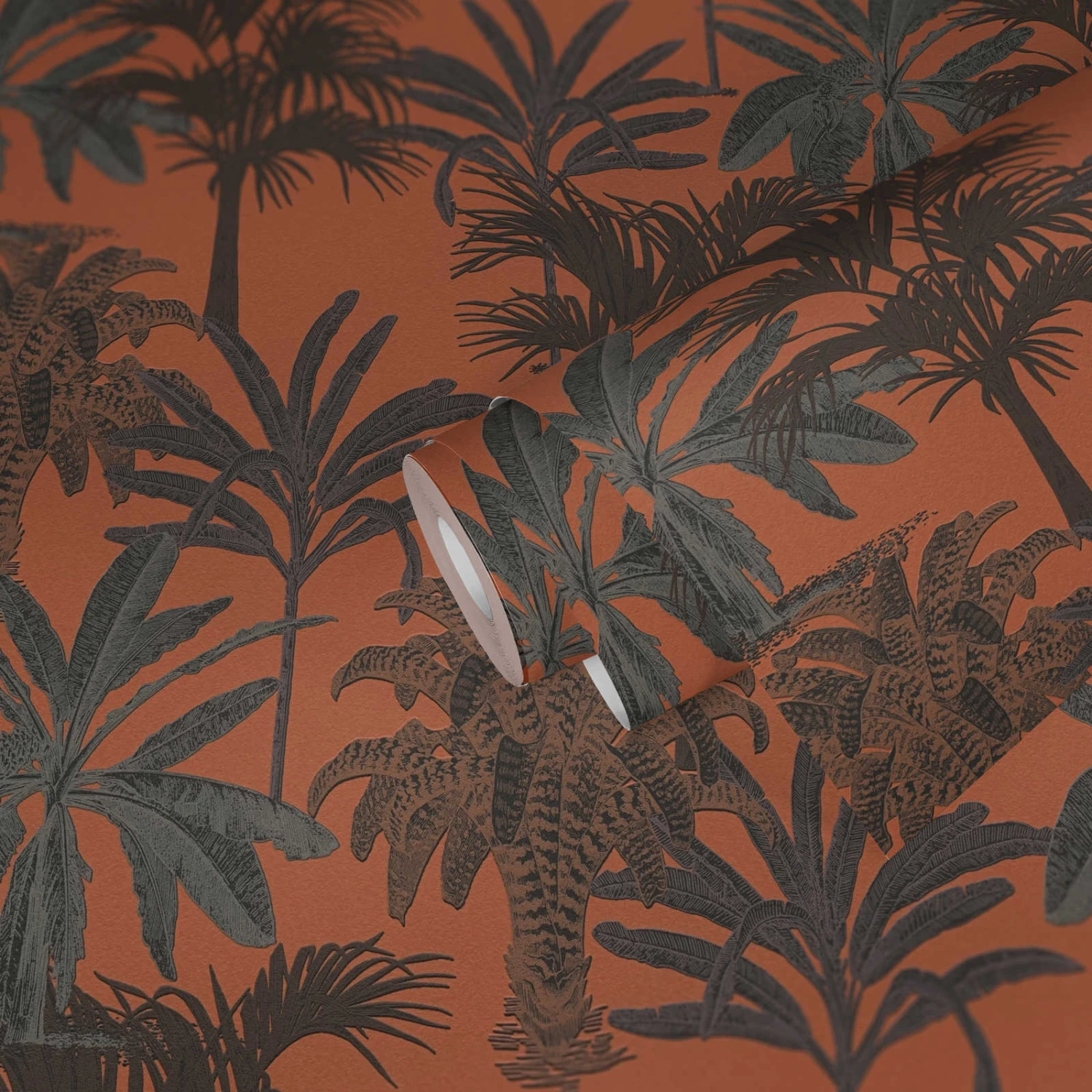 A.S. Creation Tapete Vlies Michalsky Floral Palmen Orange Grau 37983-4 5 A.S. Creation Tapete Vlies Michalsky Floral Palmen Orange Grau 37983-4 – Bild 3