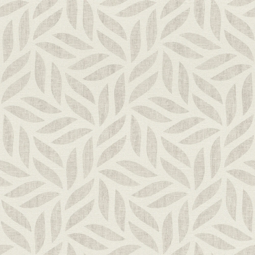 Tapete Vlies Muster Blätter Grau Weiß Rasch 704631 4 Tapete Vlies Muster Blätter Grau Weiß Rasch 704631 – Bild 2