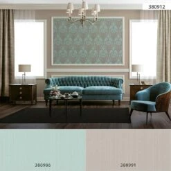 Tapete Vlies Ornamente Klassik Mint-grün Beige 38091-2 -Tapetengeschäft Tapete Vlies Ornamente Klassik mint gruen beige 38091 2 63209817 1