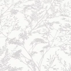 Tapete Vlies Pflanzen Floral Weiß Silber 10251-01 11 Tapete Vlies Pflanzen Floral Weiß Silber 10251-01 -Tapetengeschäft Tapete Vlies Pflanzen Floral weiss silber 10251 01 63209987 2