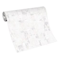 Tapete Vlies Putz Metallic-Effekt Hellgrau 10179-31 -Tapetengeschäft Tapete Vlies Putz Metallic Effekt hellgrau 10179 31 63209915 4