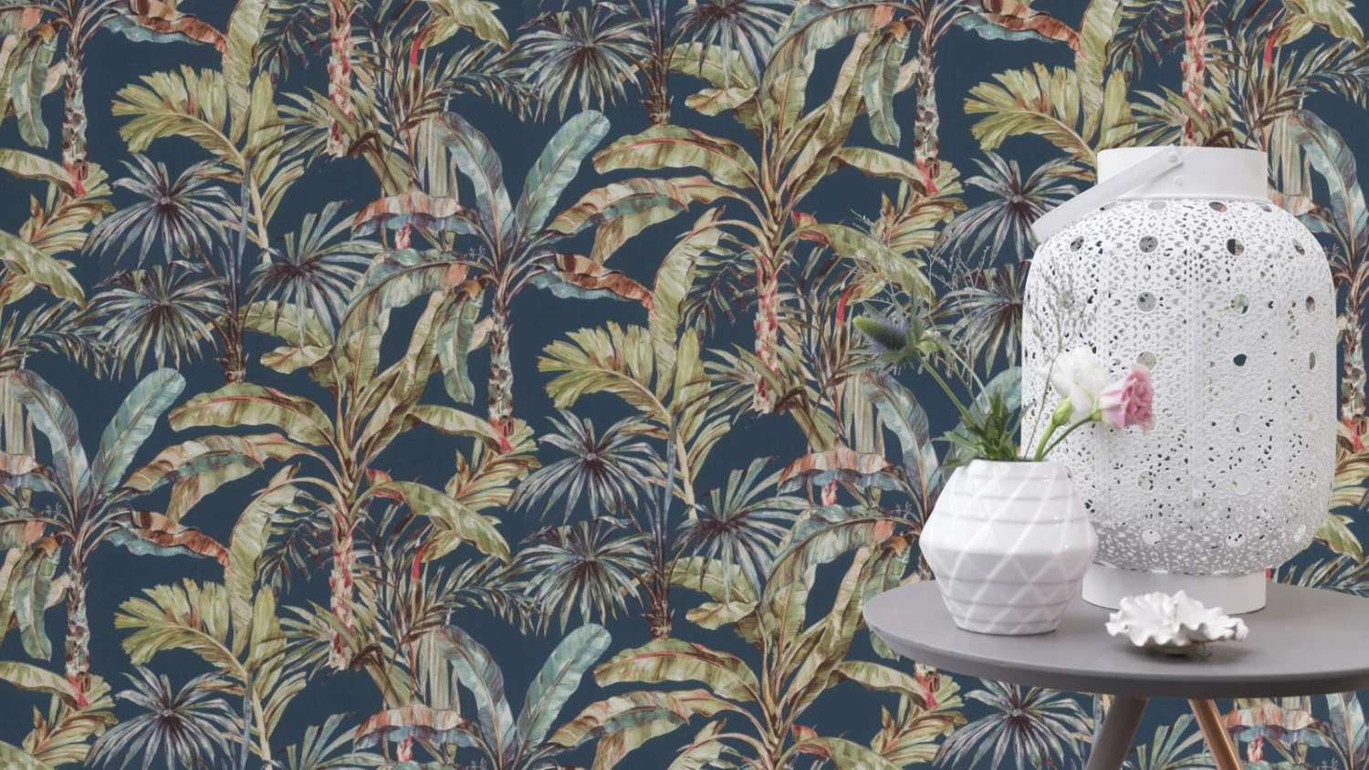 Tapete Vlies Rasch Dschungel Blätter Grün Blau 485288 4 Tapete Vlies Rasch Dschungel Blätter Grün Blau 485288 – Bild 2