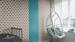 Tapete Vlies Rasch Fächer Japan Blau Rot 539349 -Tapetengeschäft Tapete Vlies Rasch Faecher Japan blau rot 539349 63208791 1