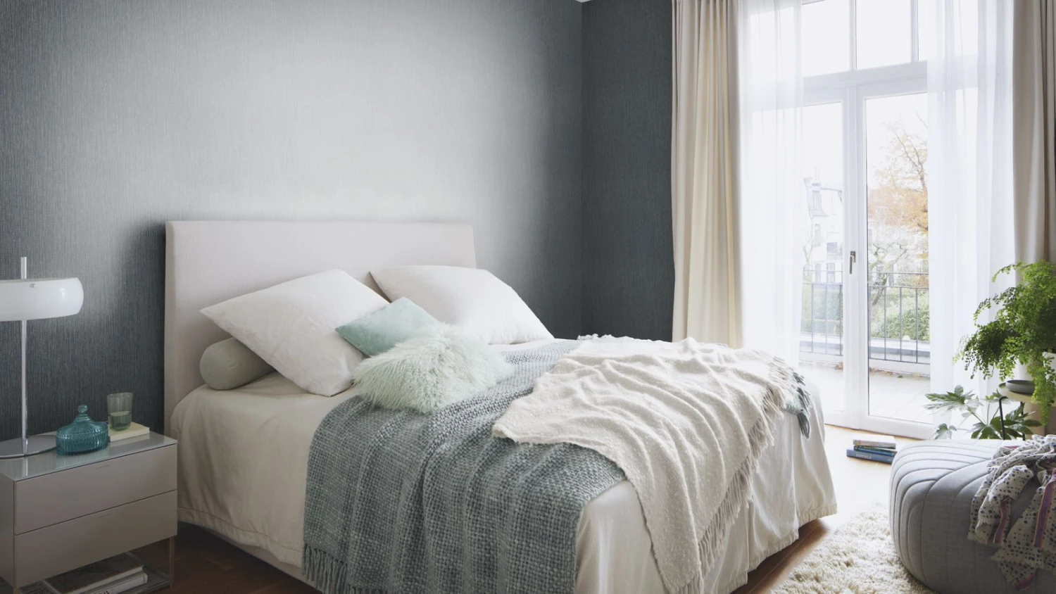 Tapete Vlies Rasch Leinen Struktur Blau Gold 484281 4 Tapete Vlies Rasch Leinen Struktur Blau Gold 484281 – Bild 2