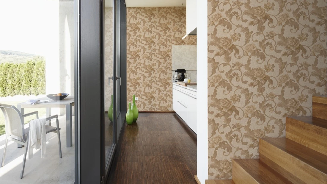 Tapete Vlies Architects Paper Rosen Beigebraun Glanz 95983-5 5 Tapete Vlies Architects Paper Rosen Beigebraun Glanz 95983-5 – Bild 3