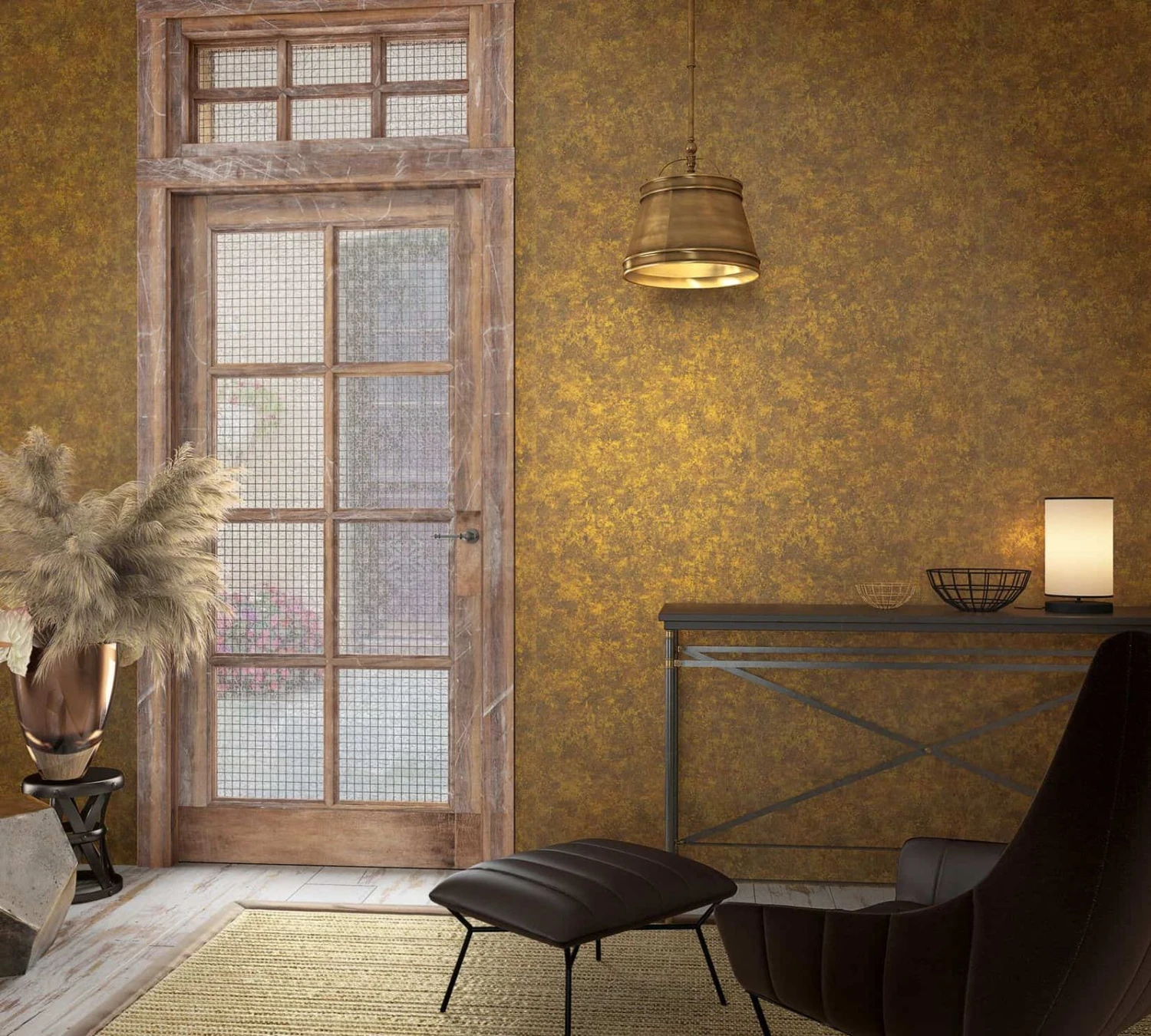 Tapete Vlies Stein Patina Gold Braun Metallic 85723 3 Tapete Vlies Stein Patina Gold Braun Metallic 85723