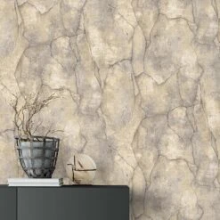 Tapete Vlies Stein-Wand Braun Erismann 10237-11