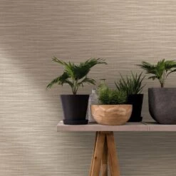 Tapete Vlies Struktur Textil Natur Beige 33316