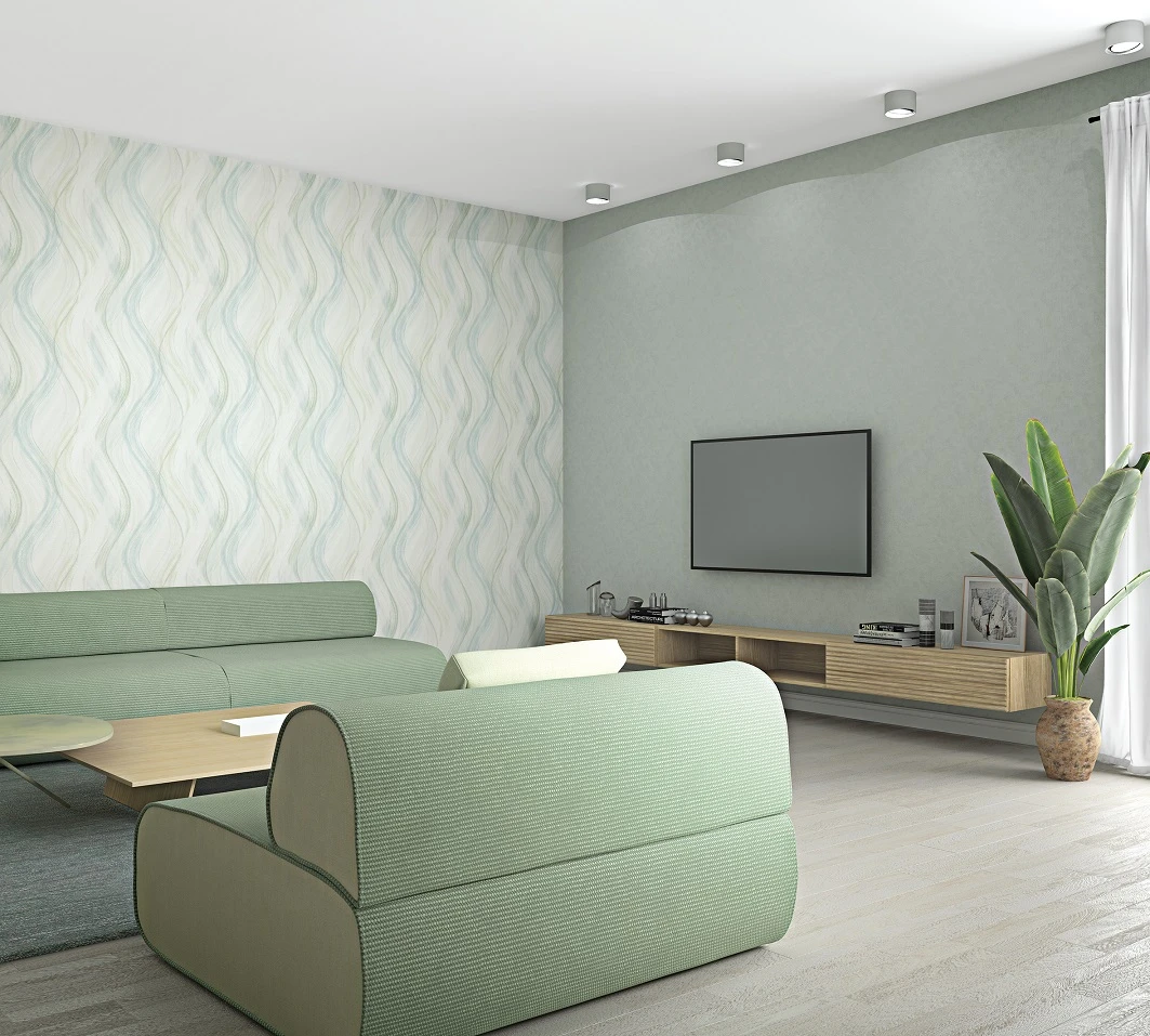 Tapete Vlies Textil-Optik Grün-grau Metallic 32415 6 Tapete Vlies Textil-Optik Grün-grau Metallic 32415 – Bild 4