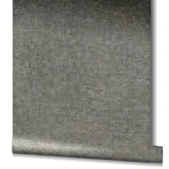 Tapete Vlies Uni Struktur Patina Metallic Schwarz 32828